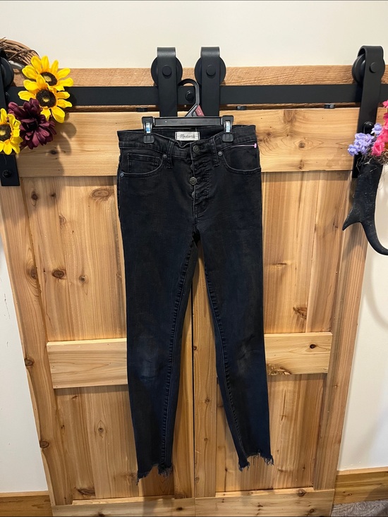Madewell Denim - Madewell Black Skinny High-Rise Button-Fly Jeans